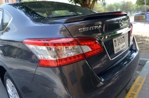 Nissan Sentra spoiler is part of sporty package