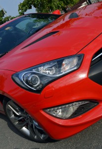 Hyundai Coupe headlights with automatic levelling and washers