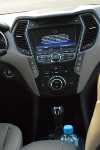 Hyundai Santa Fe navigation console