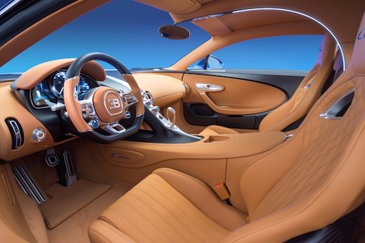Bugatti Chiron interiors