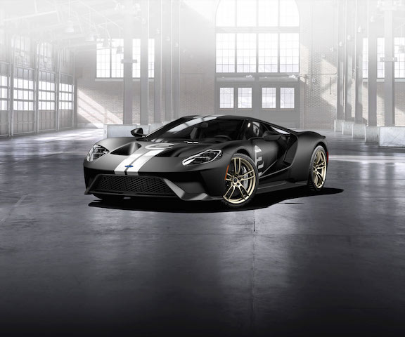 All-new Ford GT '66 Heritage Edition with unique black and silver-stripe livery