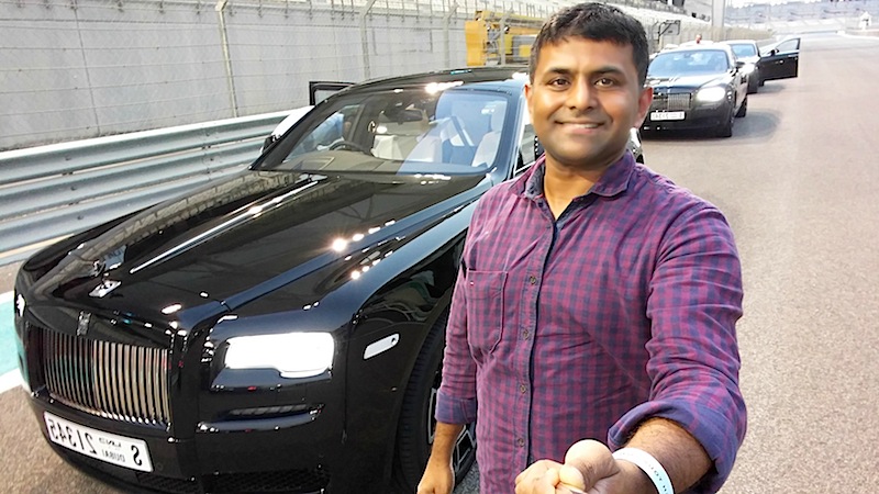 Sudeep Koshy Rolls Royce Black Badge