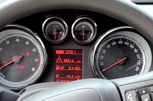 Opel Astra instrument panel