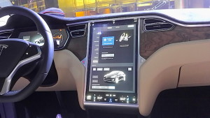 Tesla tablet screen