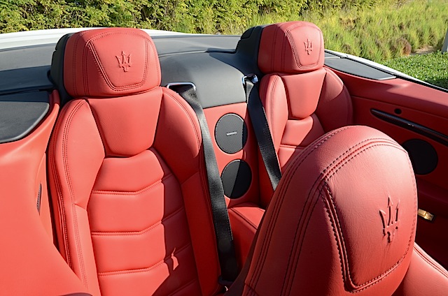 Maserati GranCabrio rear seats