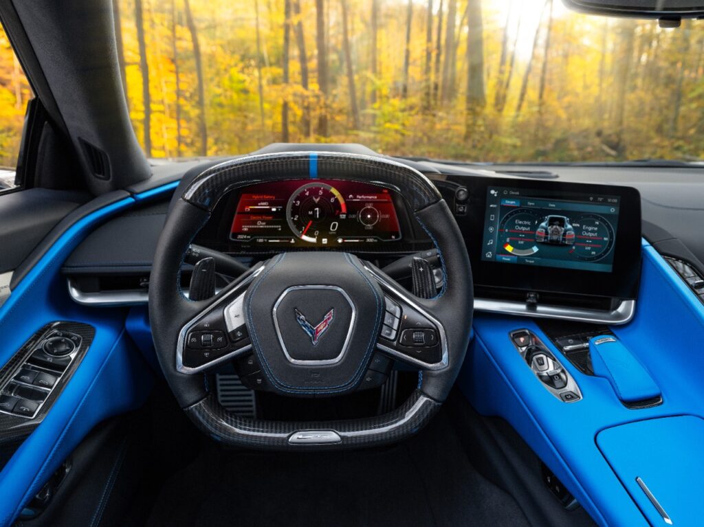 Chevrolet Corvette E-Ray  driver seat view