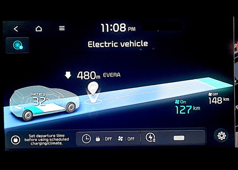 effect of AC on EV range 