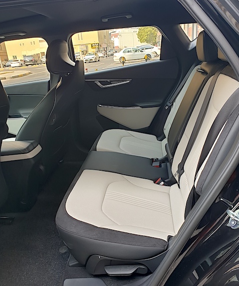 Kia EV6 rear seat comfort