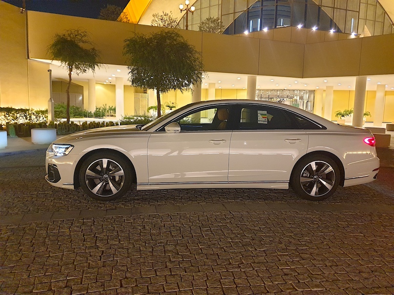 Audi A8 sedan profile 2024