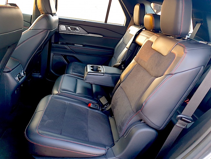 Ford Explorer ST rear seat comfort