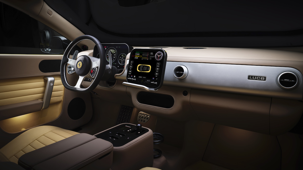 Ferrari Luce turning screen and dashboard