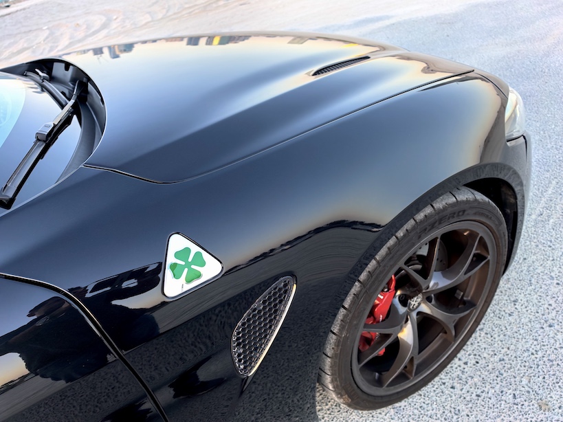 Alfa Romeo Giulia Quadrifoglio four leaved clover
